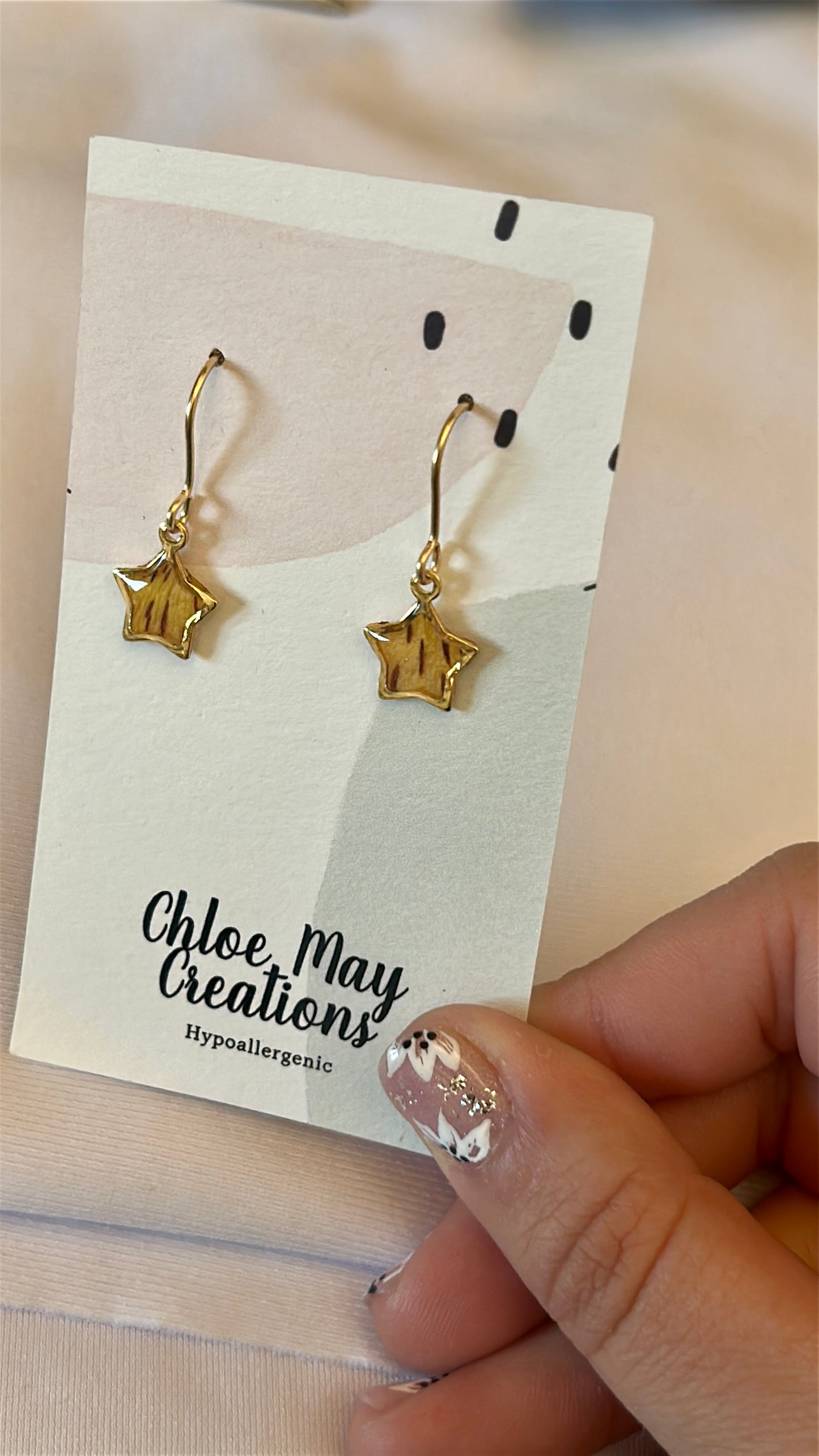 Peruvian Lily Star Earrings