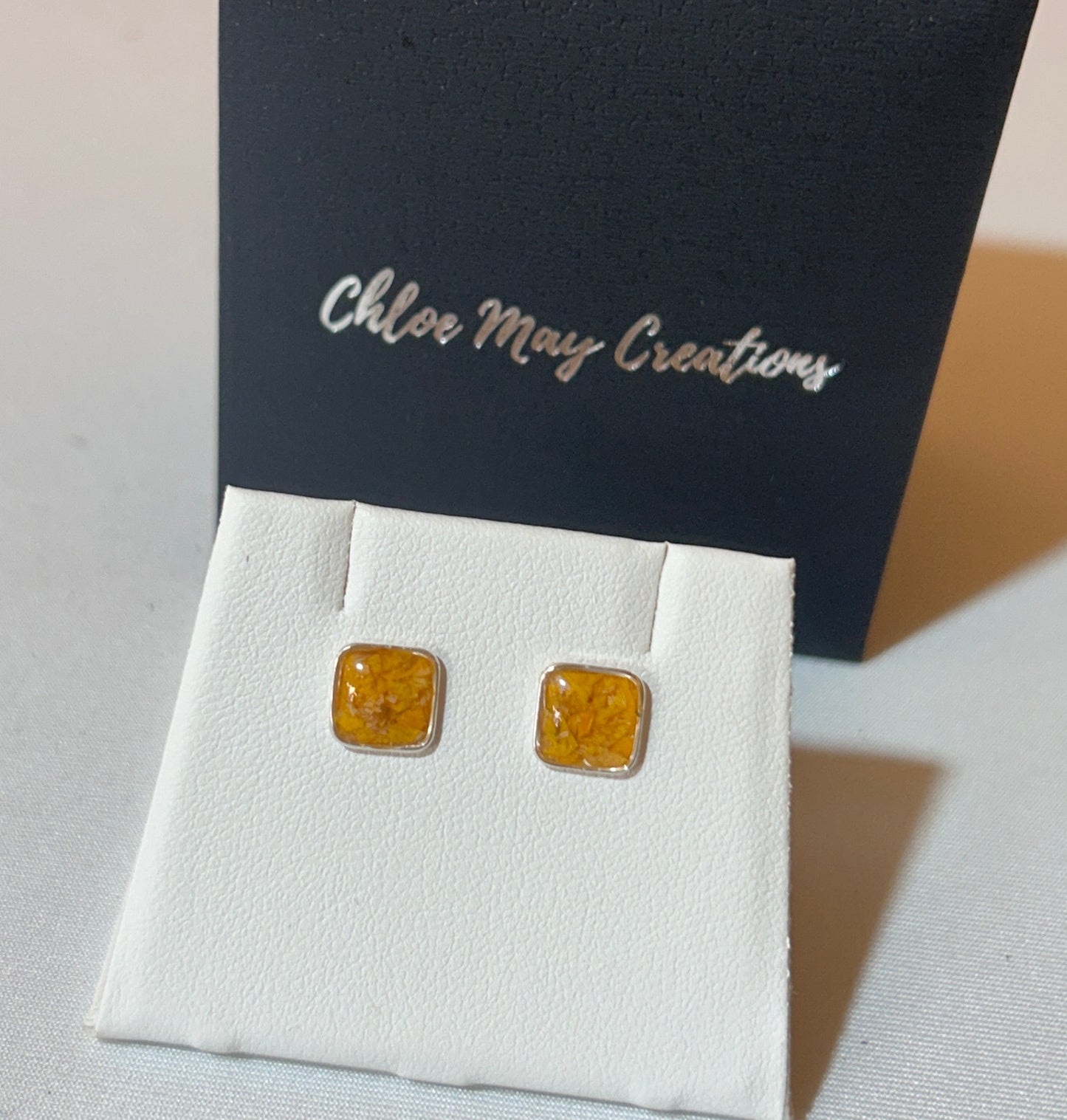 Crushed Sunflower Studs