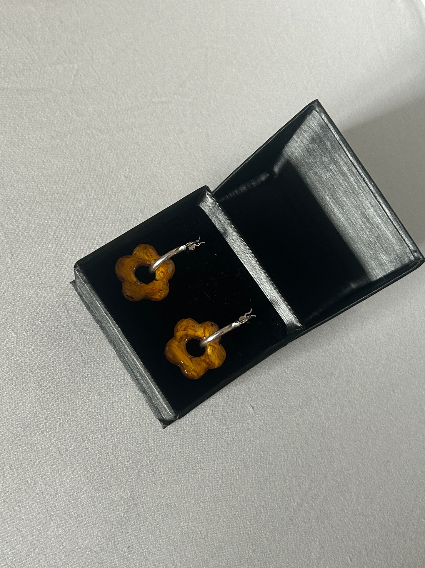 Sunflower Crushed Flower Hoops