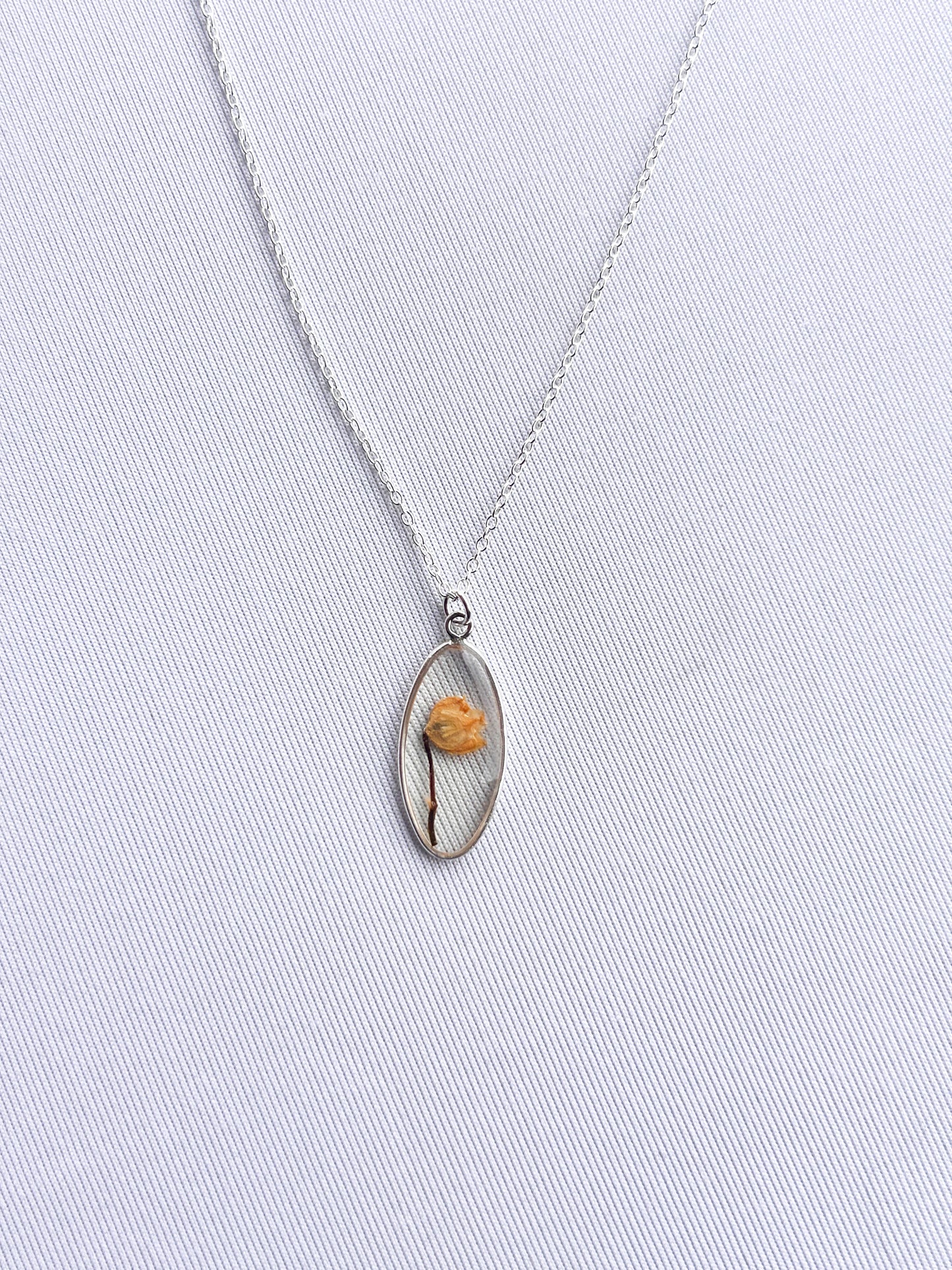 Lily of the Valley Oval Necklace