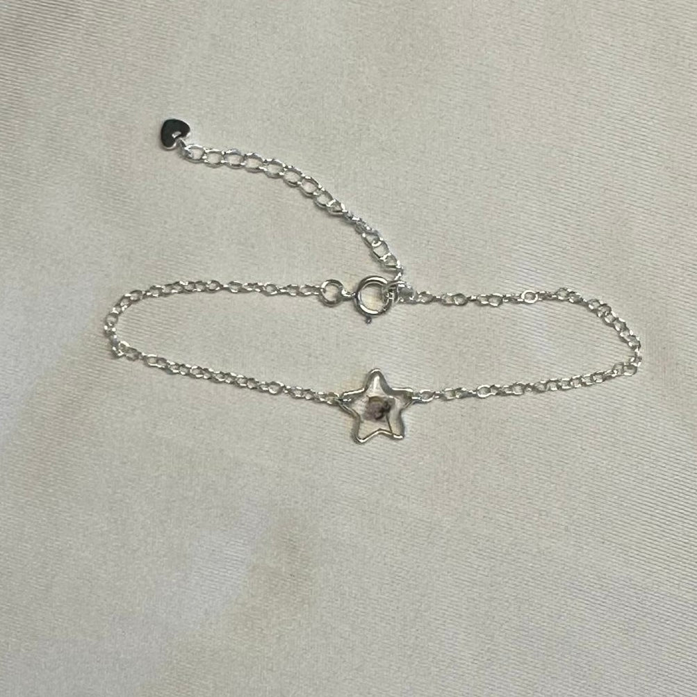 Purple Wild Flower Star Bracelet