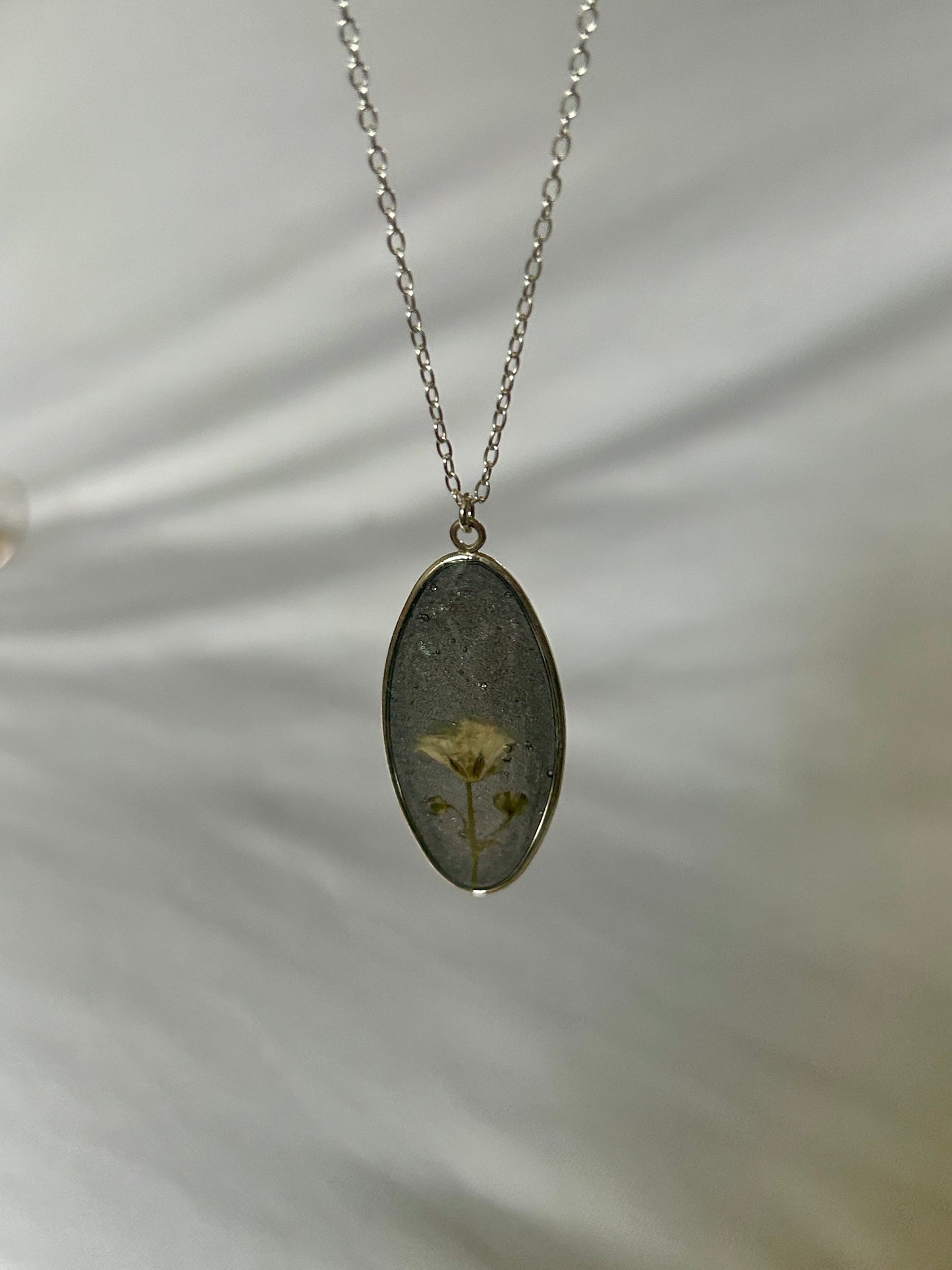 Gypsophila Oval Necklace