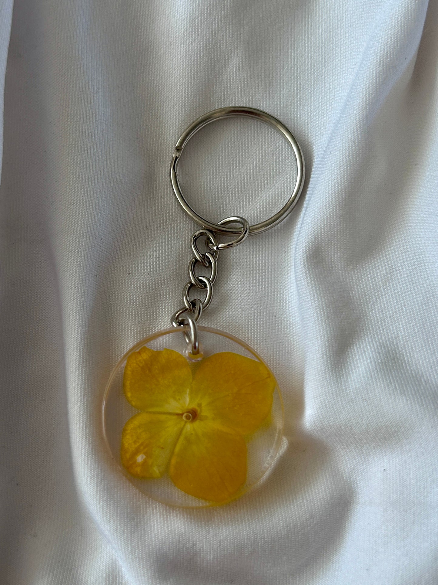 Hydrangea Keychain