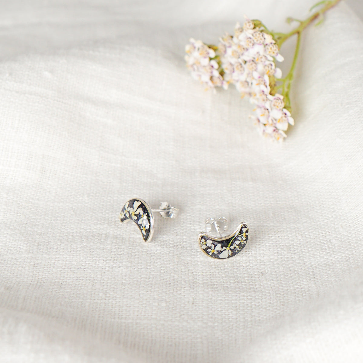 Cow Parsley Moon Studs
