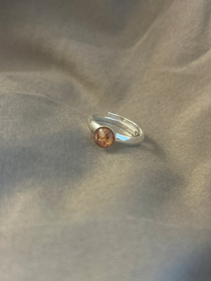 Crushed Rose Size Adjustable Ring