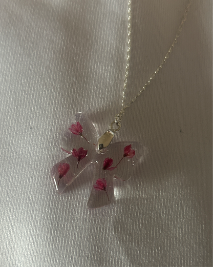 Cherry Blossom Bow Necklace