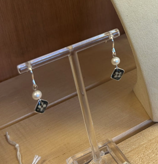 Elderflower and Pearl Earrings