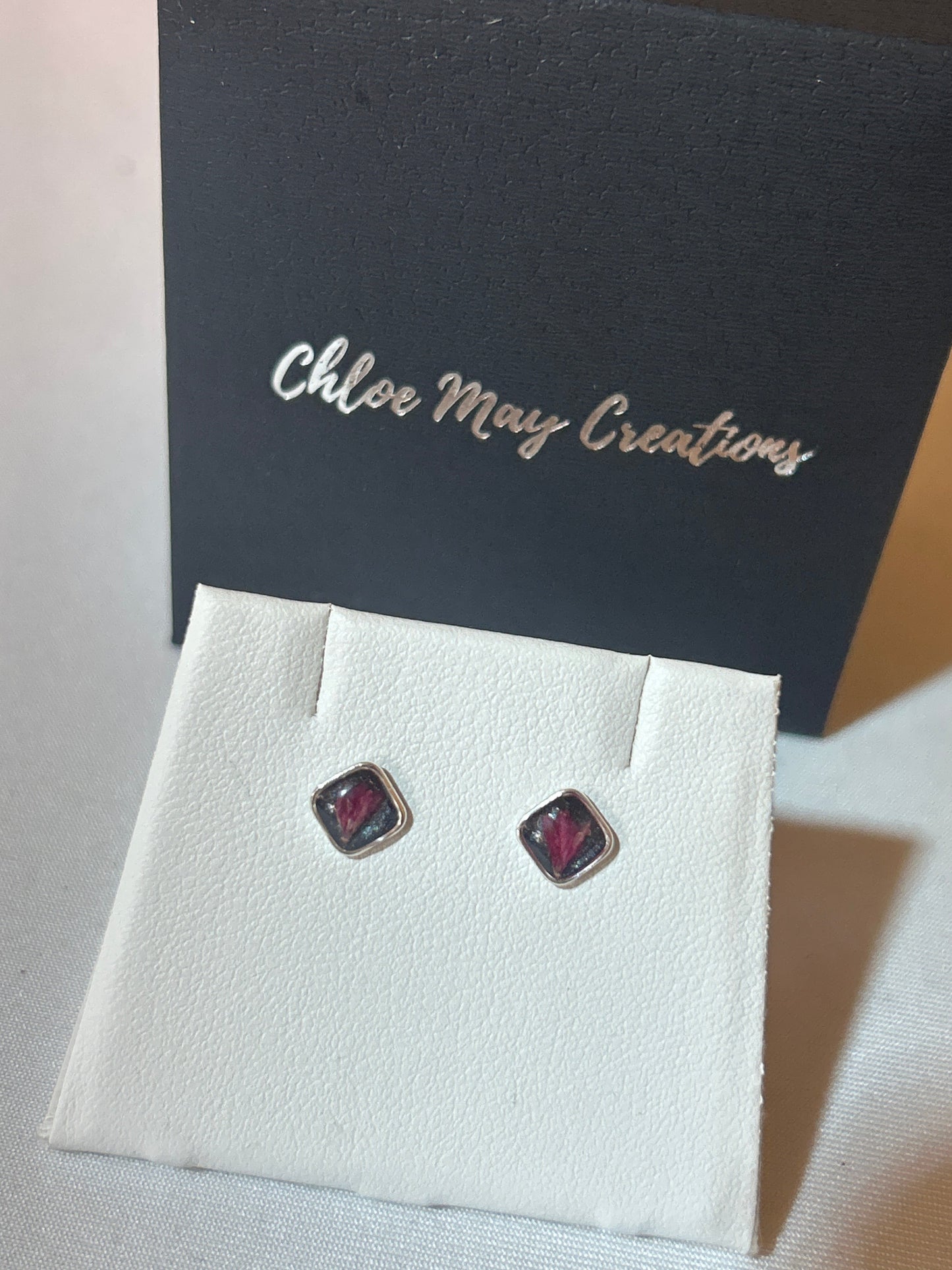 Dainty Cherry Blossom Diamond Studs