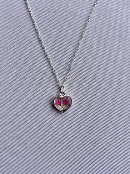 Blossom Heart Charm Necklaces