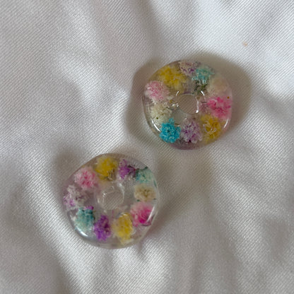 Rainbow Gypsophila Flower Charms