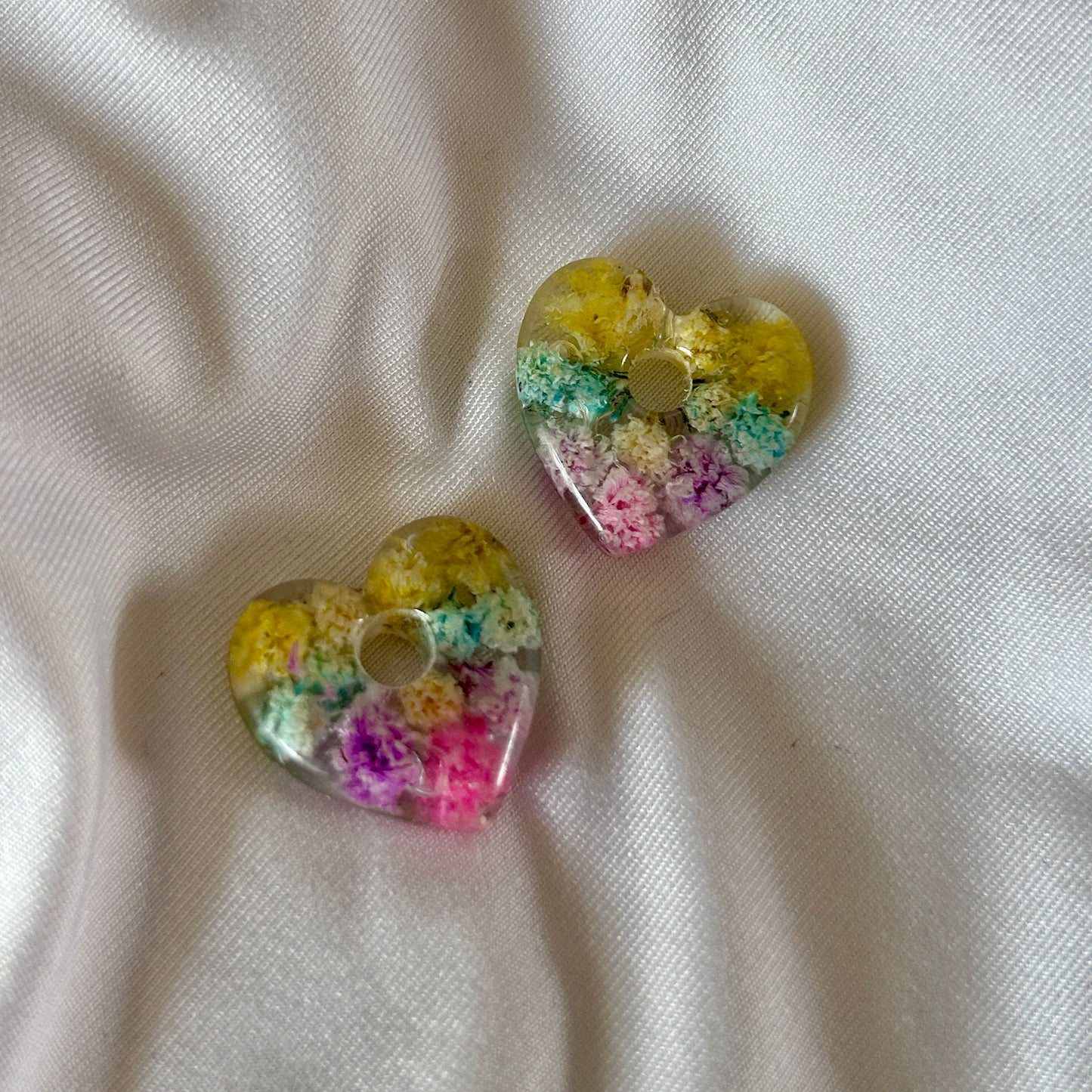 Rainbow Gypsophila Flower Charms