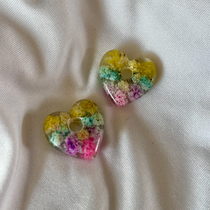 Rainbow Gypsophila Flower Charms