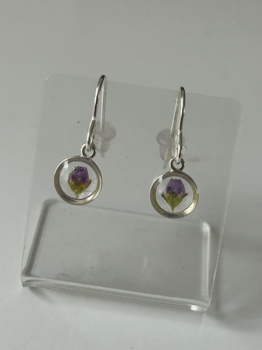 Bluebell Drop Circle Earrings