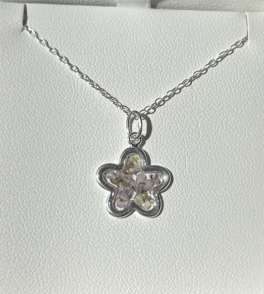 Wildflower Flower Pendant Necklace