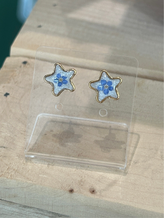 Forget me not Star Stud Earrings