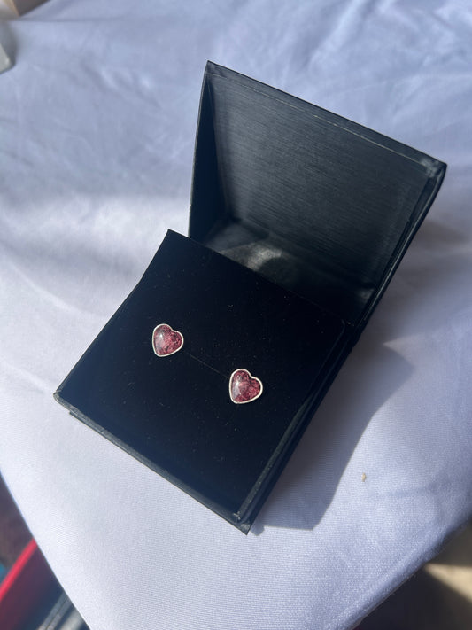 Crushed Poppy Studs