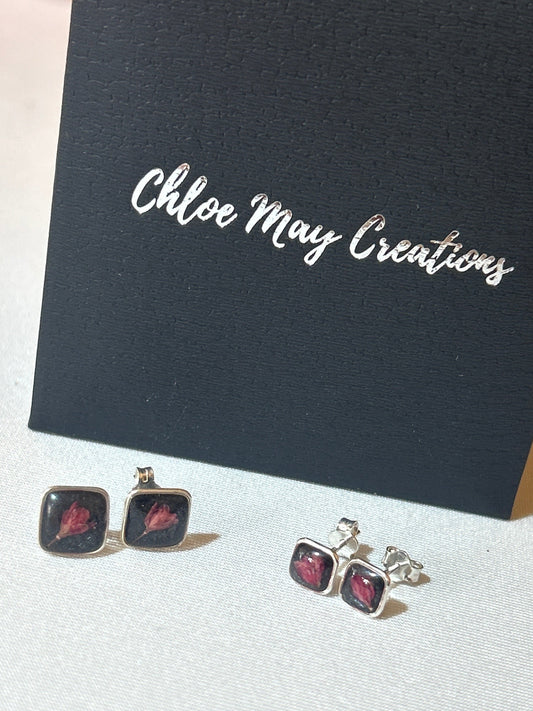 Dainty Cherry Blossom Diamond Studs