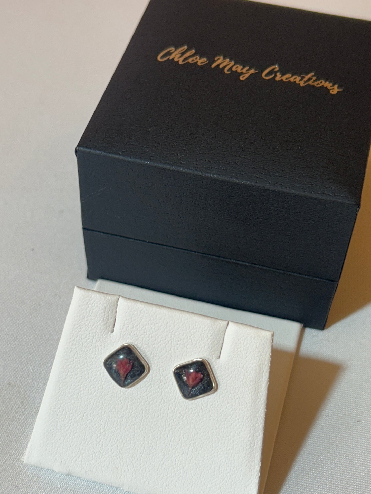 Dainty Cherry Blossom Diamond Studs