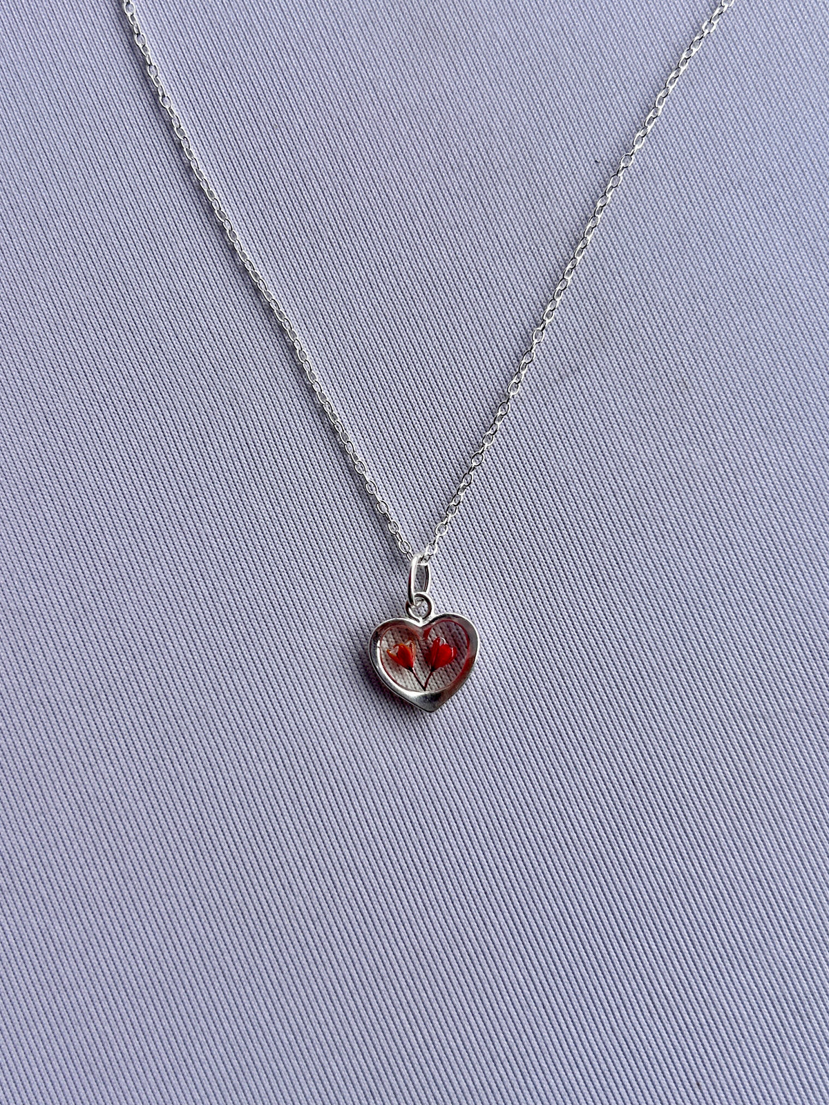 Blossom Heart Charm Necklaces