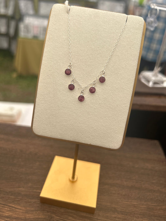 Crushed Poppy Necklace