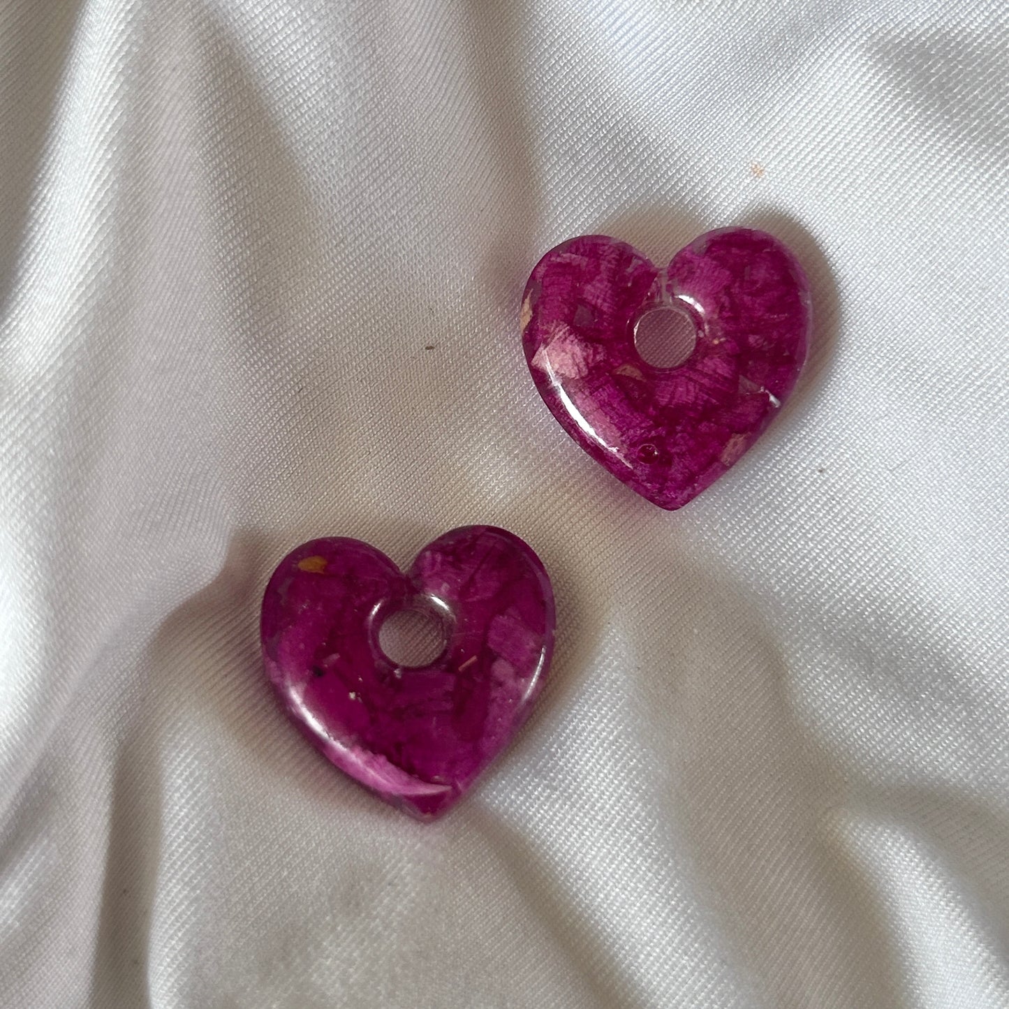 Pink Peony Flower Charms