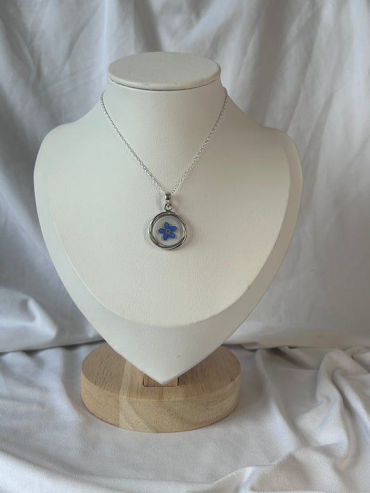 Forget Me Not Circle Necklace