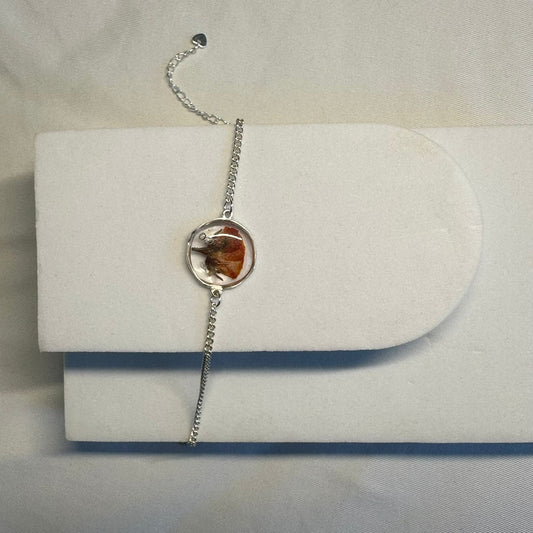 Orange Rose Bracelet