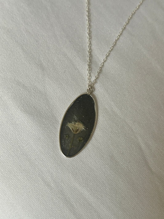 Gypsophila Oval Necklace
