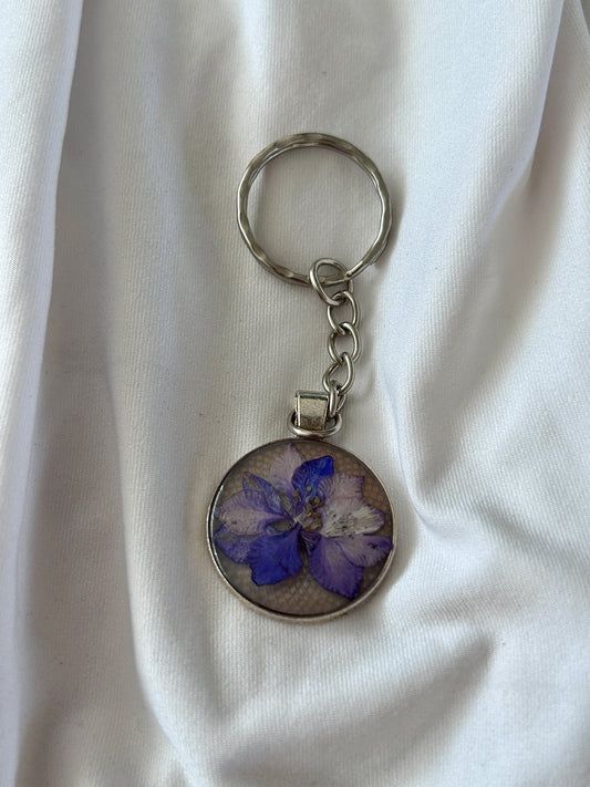 Larkspur Keychain
