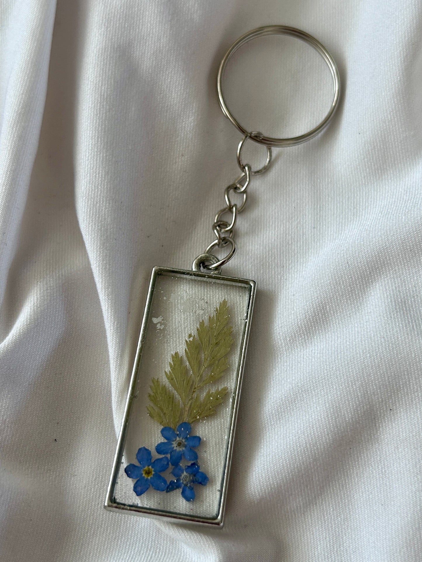 Forget Me Not & Fern Keychains