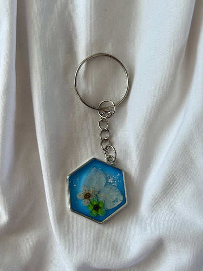 Hydrangea & Blossom Keychains