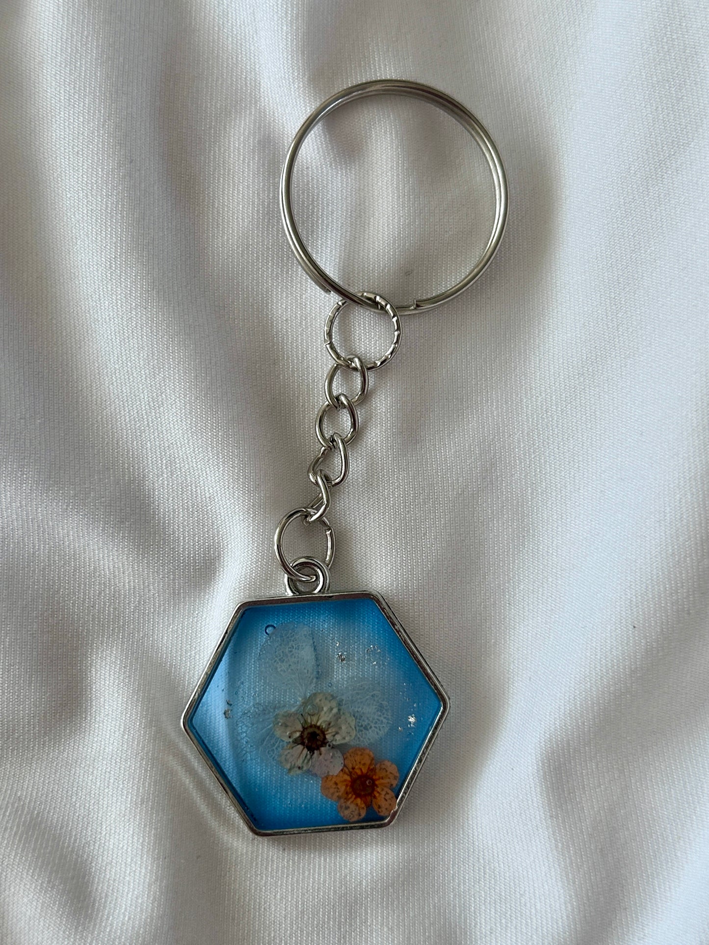 Hydrangea & Blossom Keychains