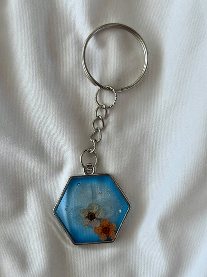 Hydrangea & Blossom Keychains