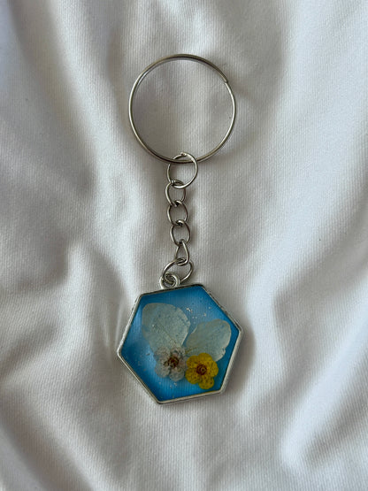 Hydrangea & Blossom Keychains