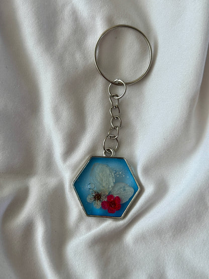 Hydrangea & Blossom Keychains
