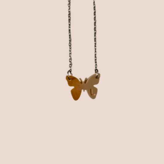 Initial Butterfly Necklaces