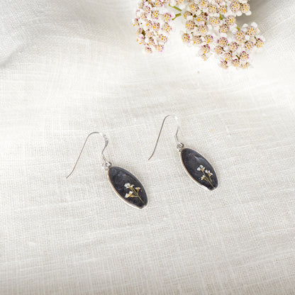 Cow Parsley Oval Earrings