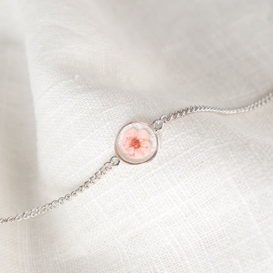 Plum Blossom Not Circular Charm Bracelet