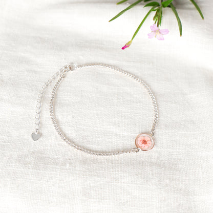 Plum Blossom Not Circular Charm Bracelet