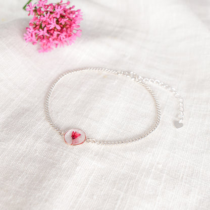 Cherry Blossom Circle Charm Bracelet