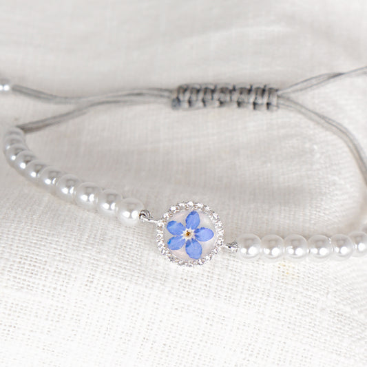 Forget Me Not Cord Bracelet