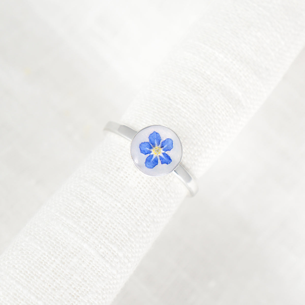 Forget Me Not Circle Ring