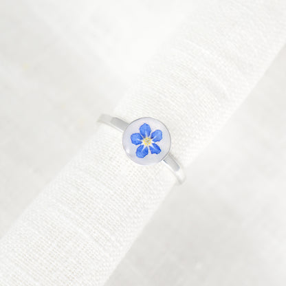 Forget Me Not Circle Ring