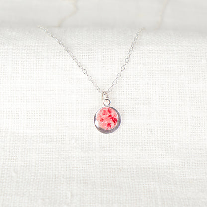 Crushed Larkspur Eternal Necklace July Birth Flower