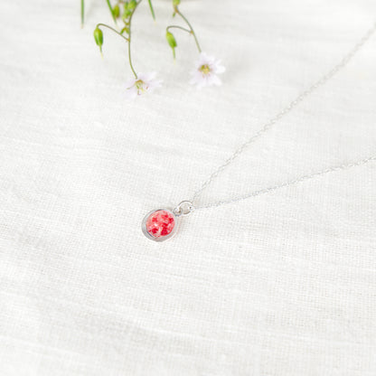 Crushed Larkspur Eternal Necklace July Birth Flower