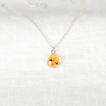 Crushed Lily of the Valley Eternal Necklace May Birth Flower