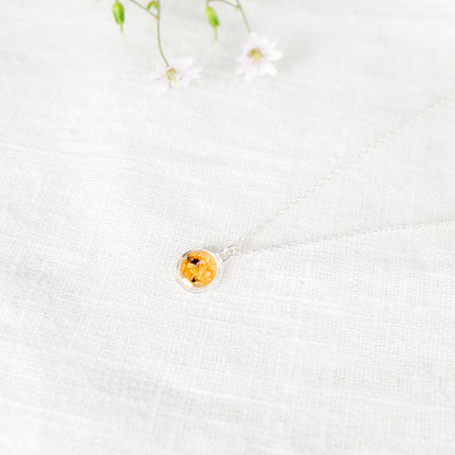 Crushed Lily of the Valley Eternal Necklace May Birth Flower
