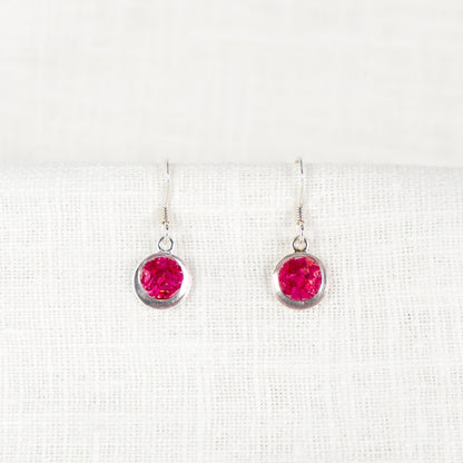 Crushed Peony Eternal Hook Earrings November Birth Flower