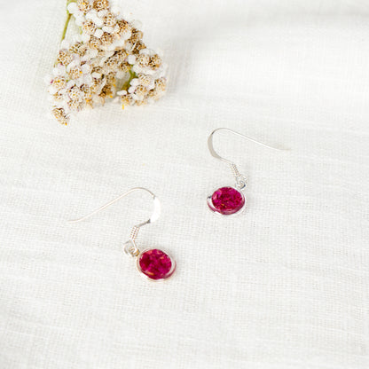 Crushed Peony Eternal Hook Earrings November Birth Flower