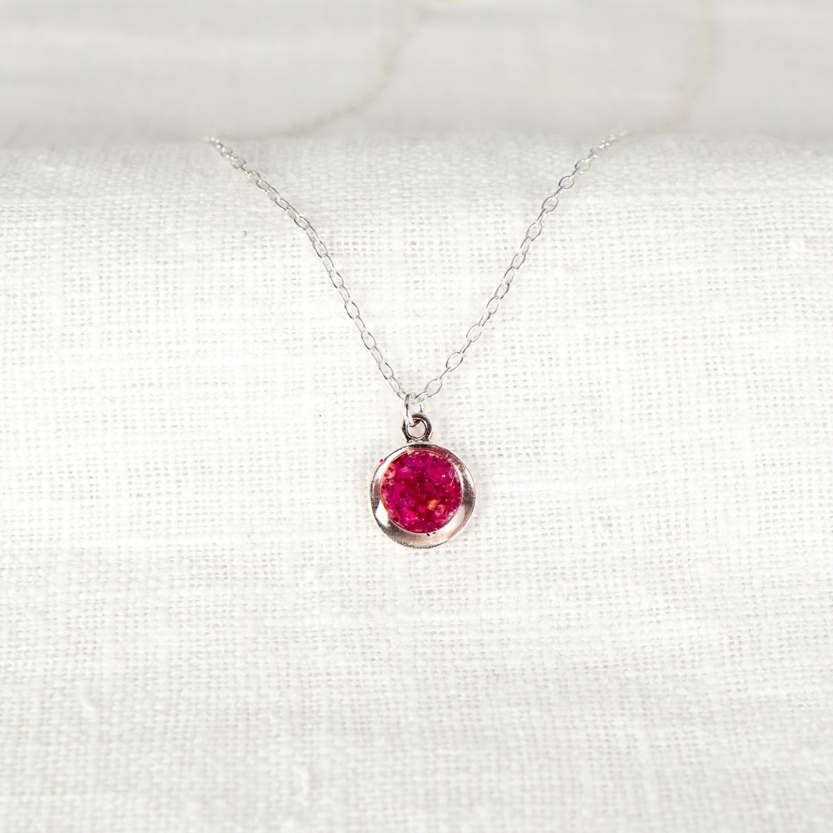 Crushed Peony Eternal Necklace November Birth Flower